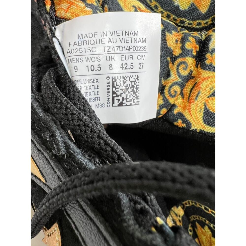 Converse All Star BB Prototype CX Mid Black Gold Baroque A02515C Shoes Men's 9 - Picture 3 of 12